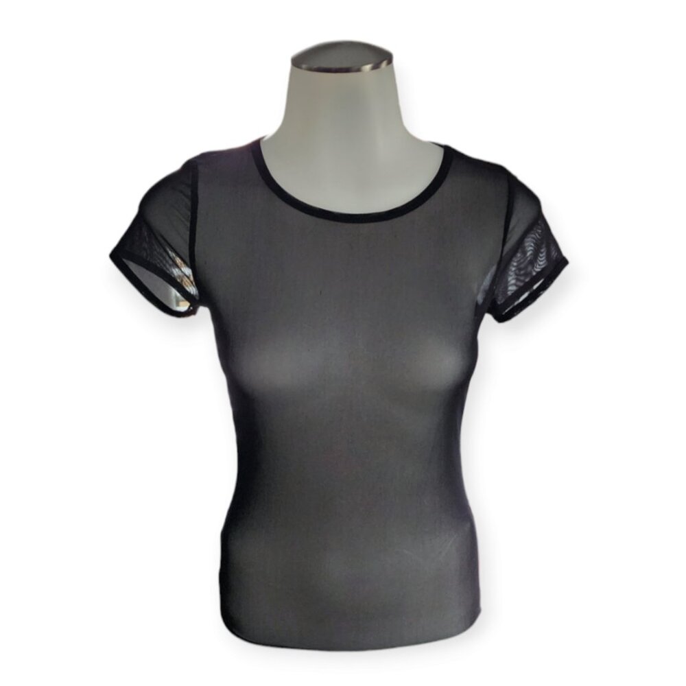 Mind Code Sheer See Through Top. - image 1